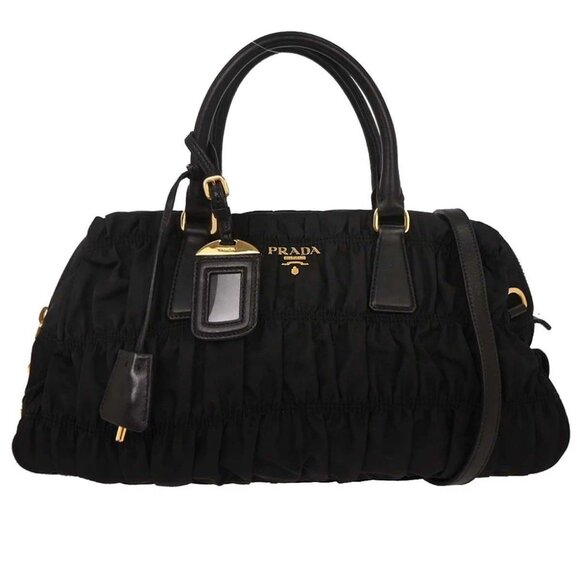 Prada Black Nylon Handbag 197/B 144773 - Picture 1 of 10